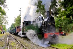 Dampflokomotive der 3 Tler in Provinz Namur