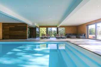 Ferienhaus mit Pool und Panoramablic fr 10 Personen bei Trois-Ponts, in den Ardennen