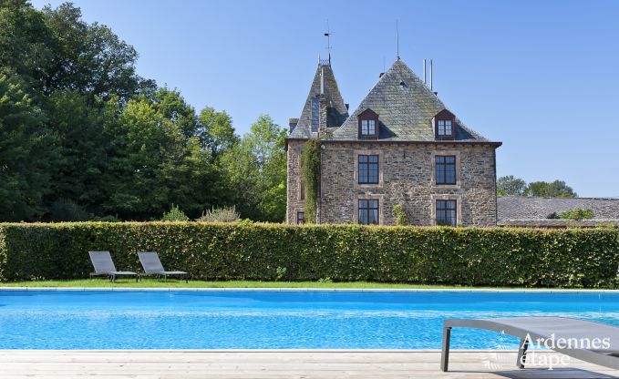 Schloss Trois-Ponts 15 Pers. Ardennen Schwimmbad Wellness